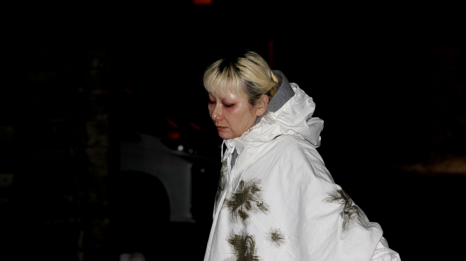 corne 10th anniversary item 「スノーカモ ポンチョ リメイク」 ドイツ 1960～70s