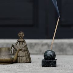 STONE INCENSE HOLDER Marble Green