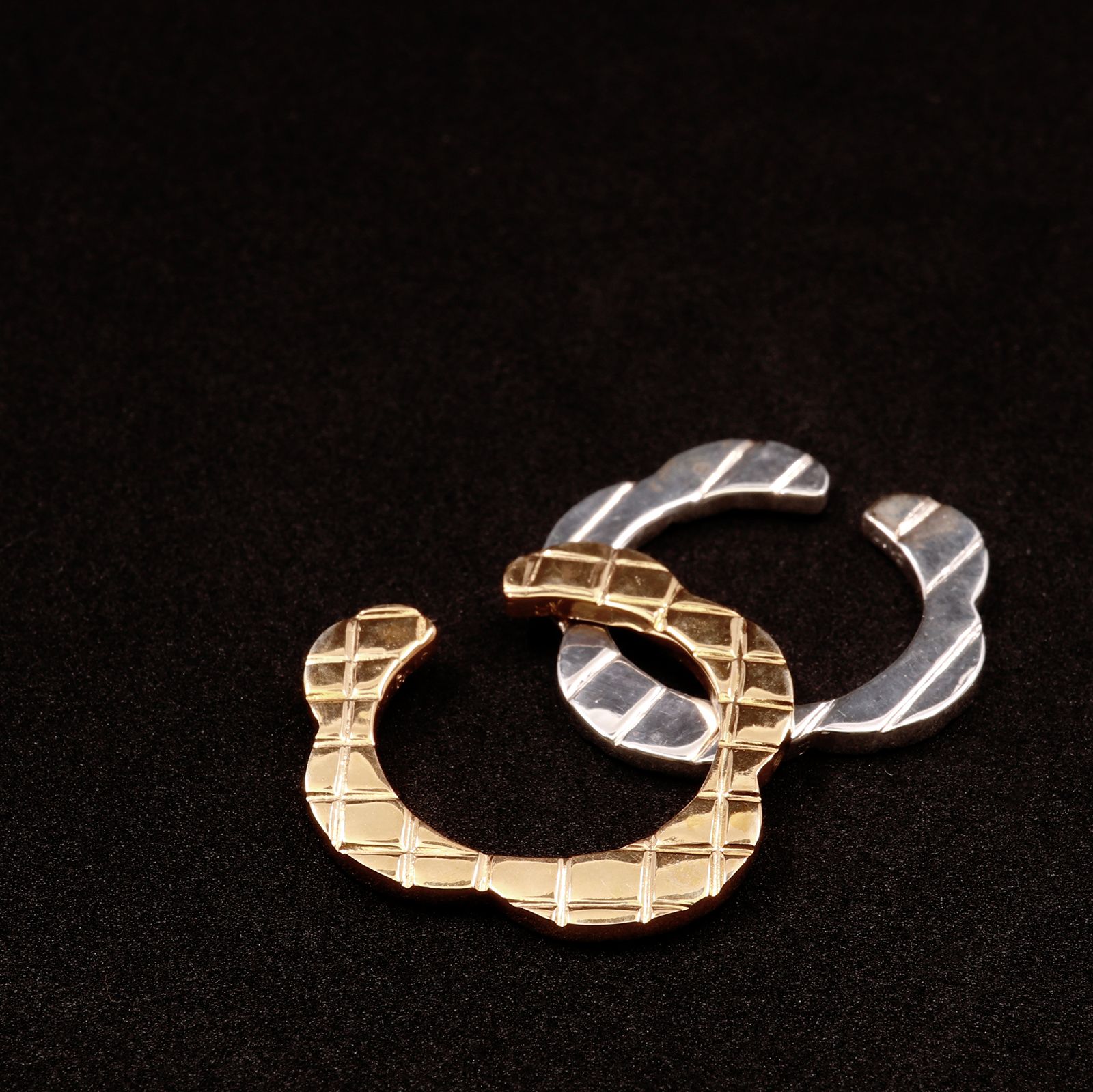 「FLOWER COMB RING&CUFF」リング/イヤーカフ シルバー