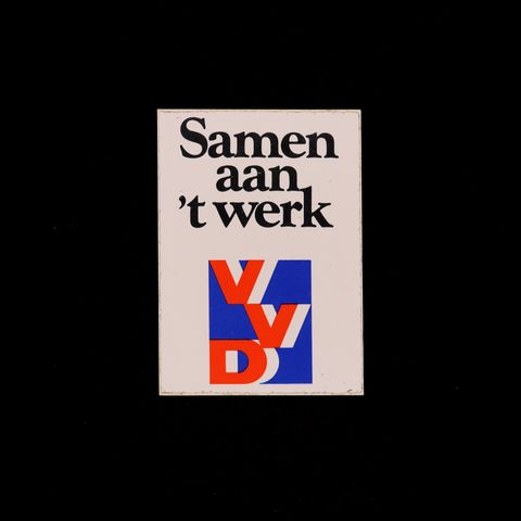 VVD ヴィンテージステッカー オランダ