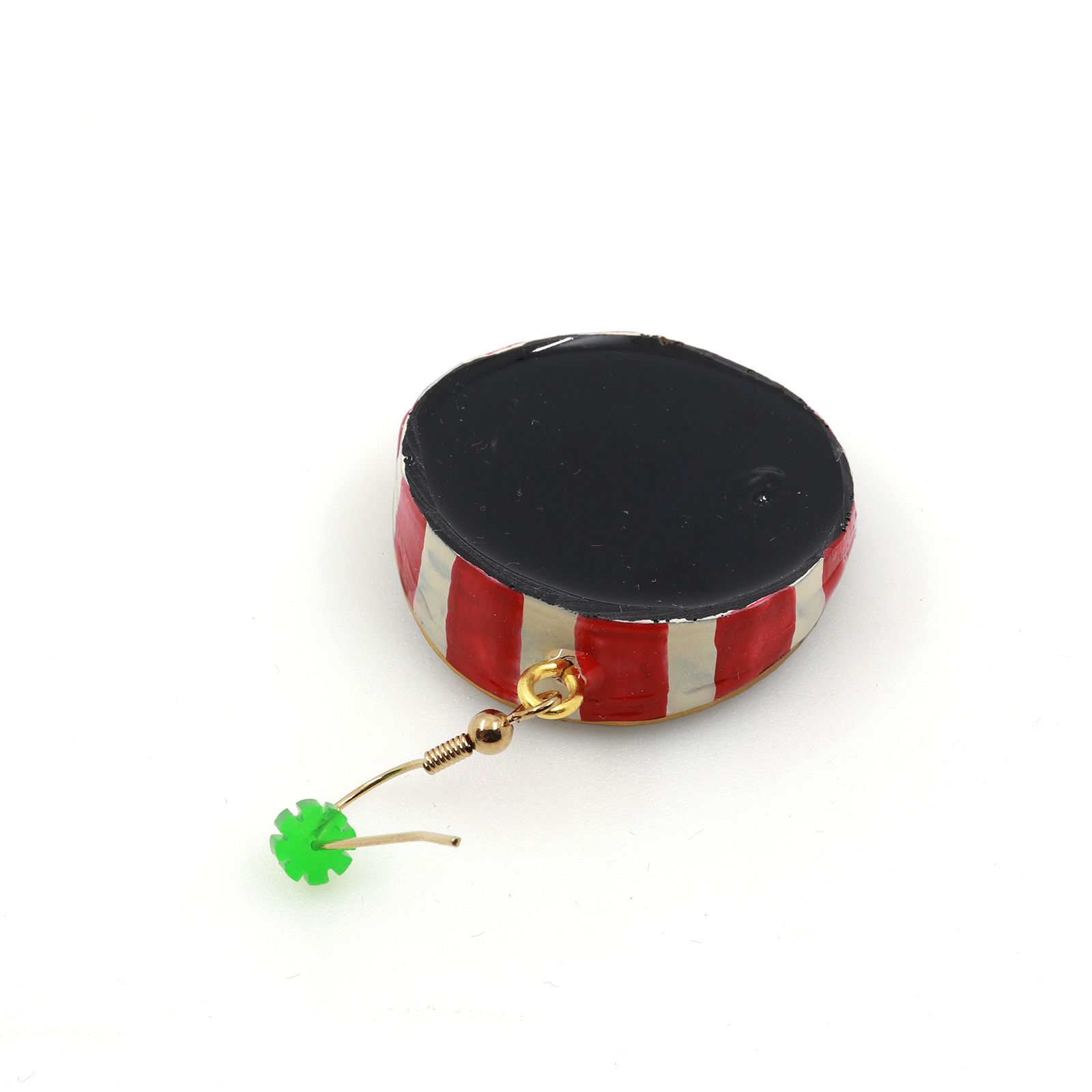 「目」ピアス（片耳） レッド×ブラックB