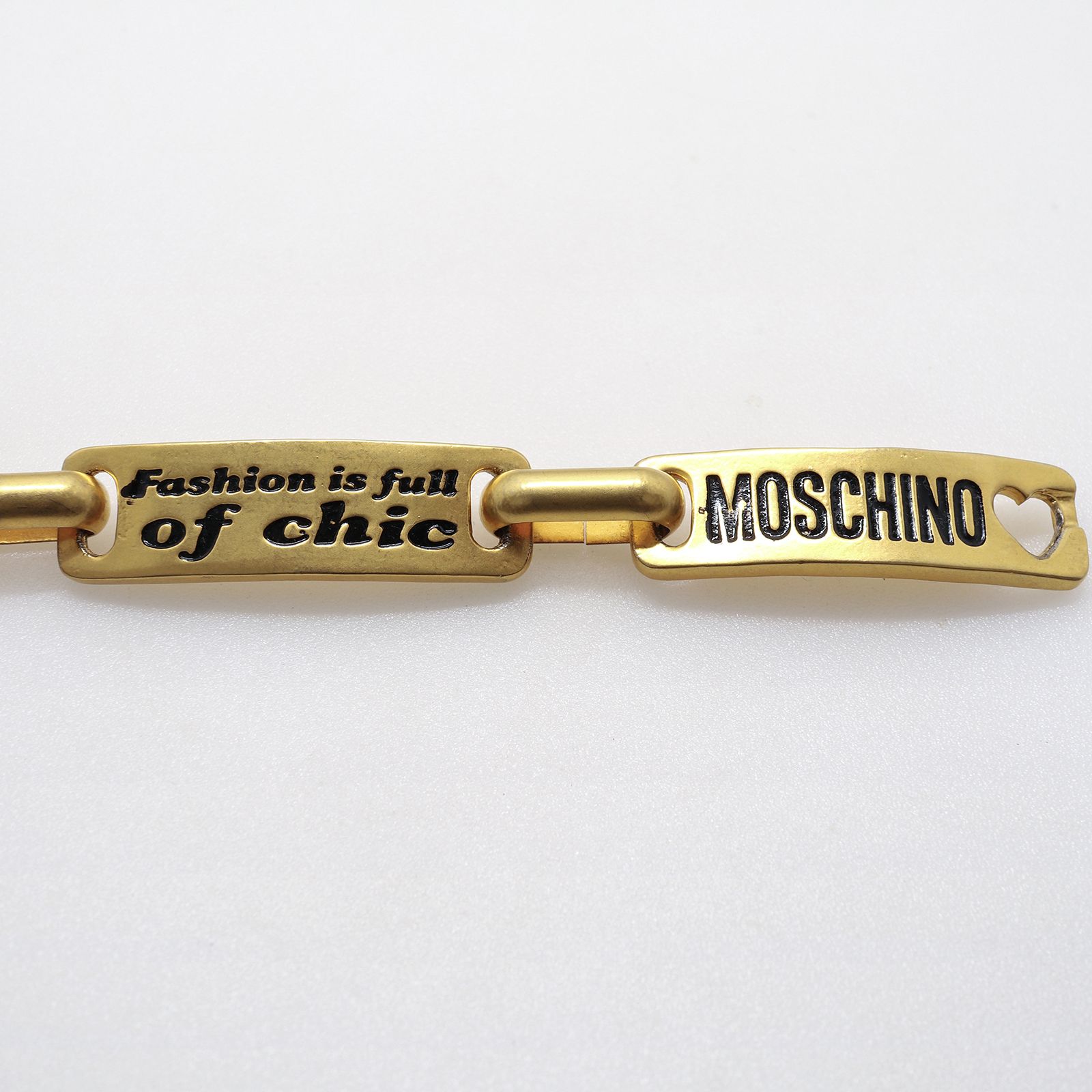 「アイロニーメッセージ」ブレスレット ヨーロッパ MOSCHINO