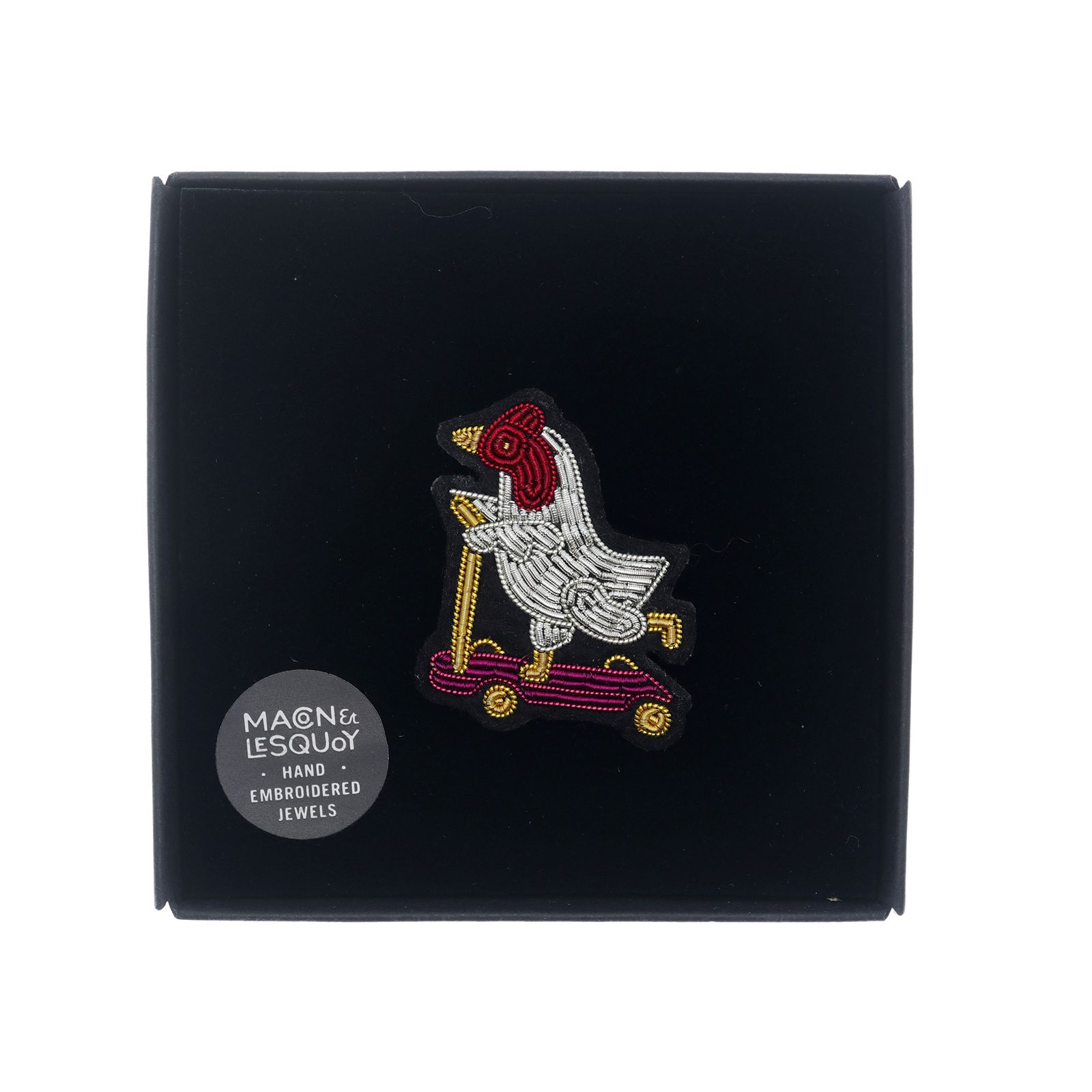 「Cocotte en Trottinette」ブローチ