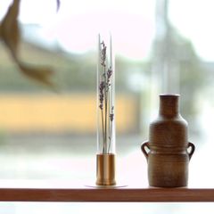 「HERBARIUM BRASS GLASS DOME & VASE SOLID」ラベンダー