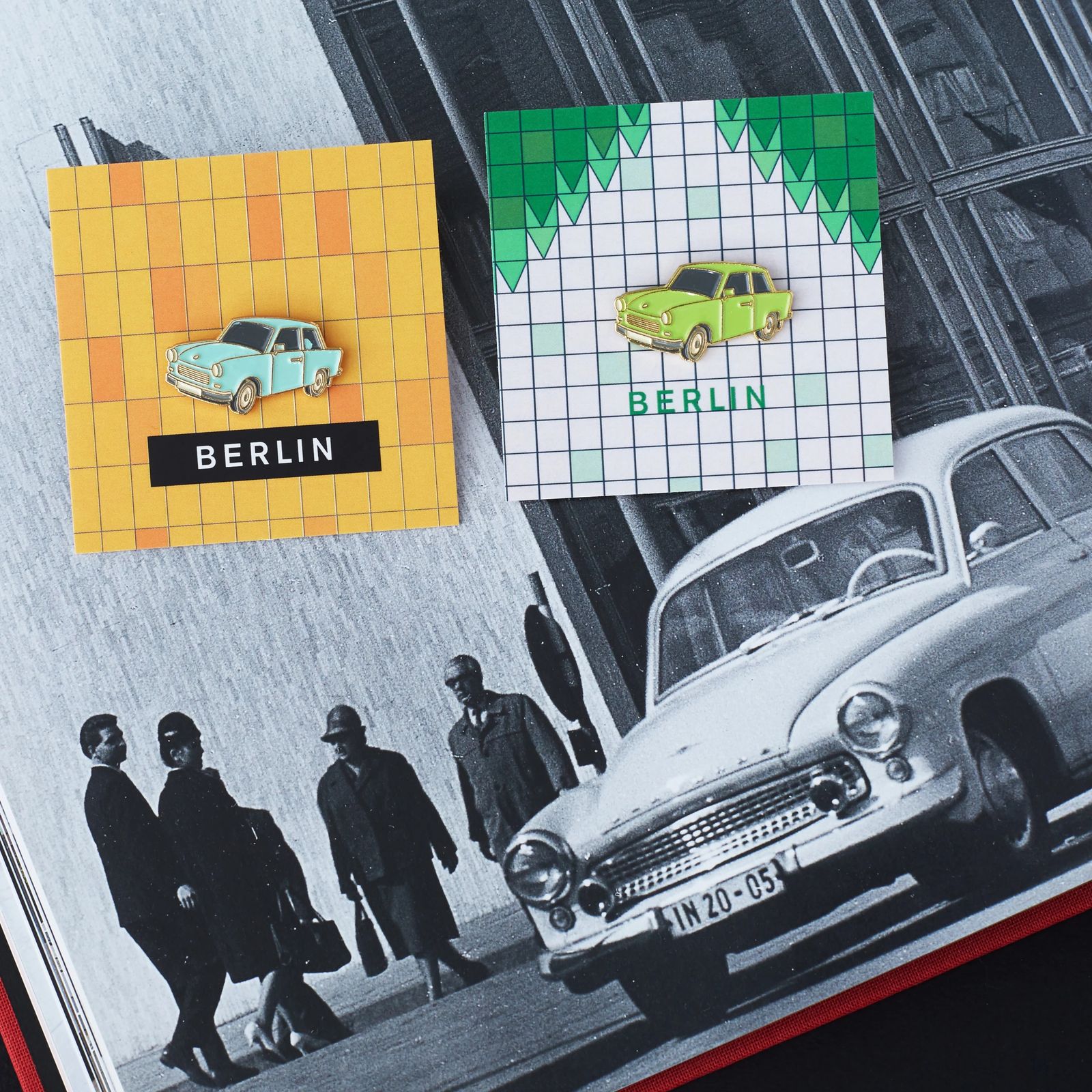 「Trabant Green」ピンズ ベルリンコレクション