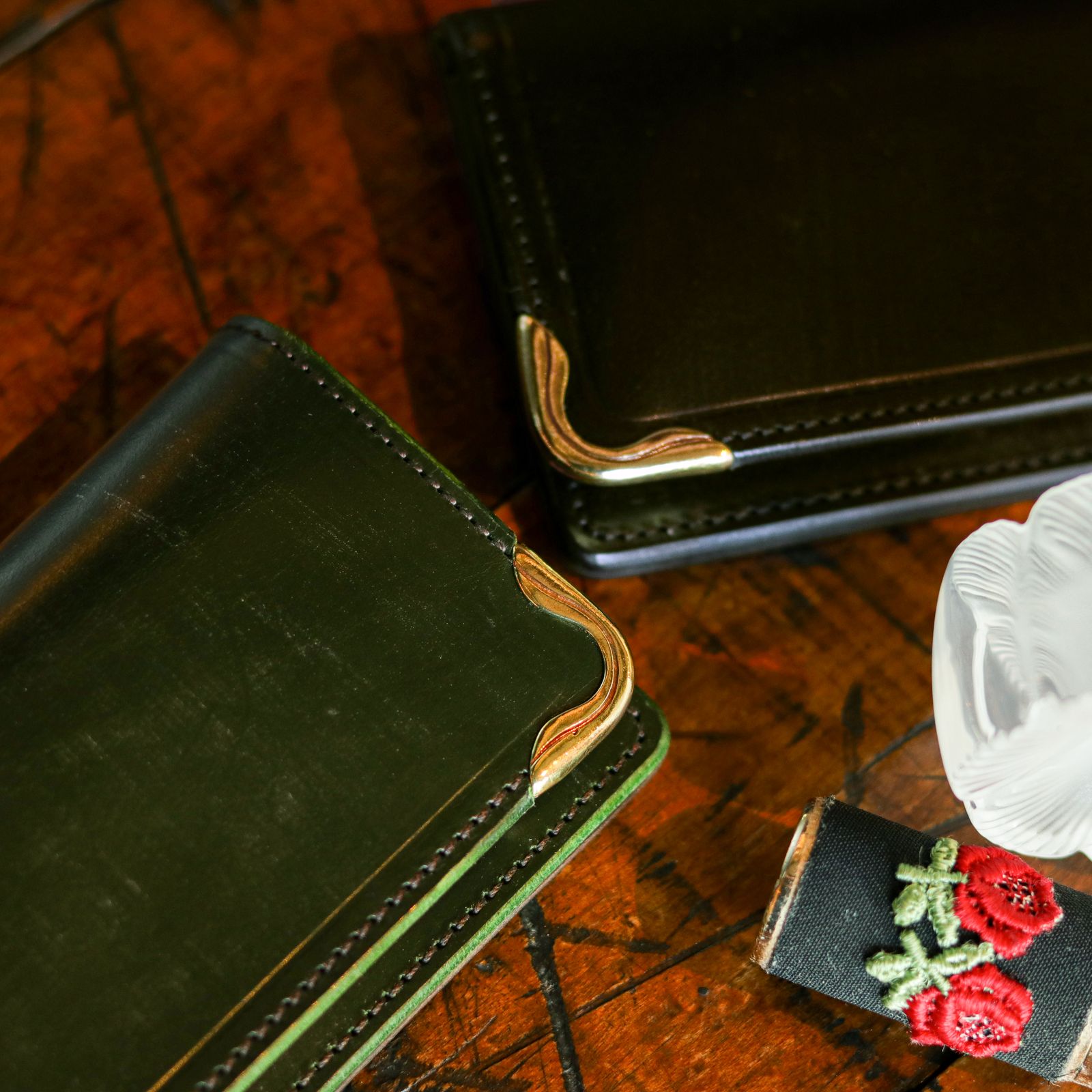 【Cramp】カードケース UKブライドルレザー 名刺入れ チョコ