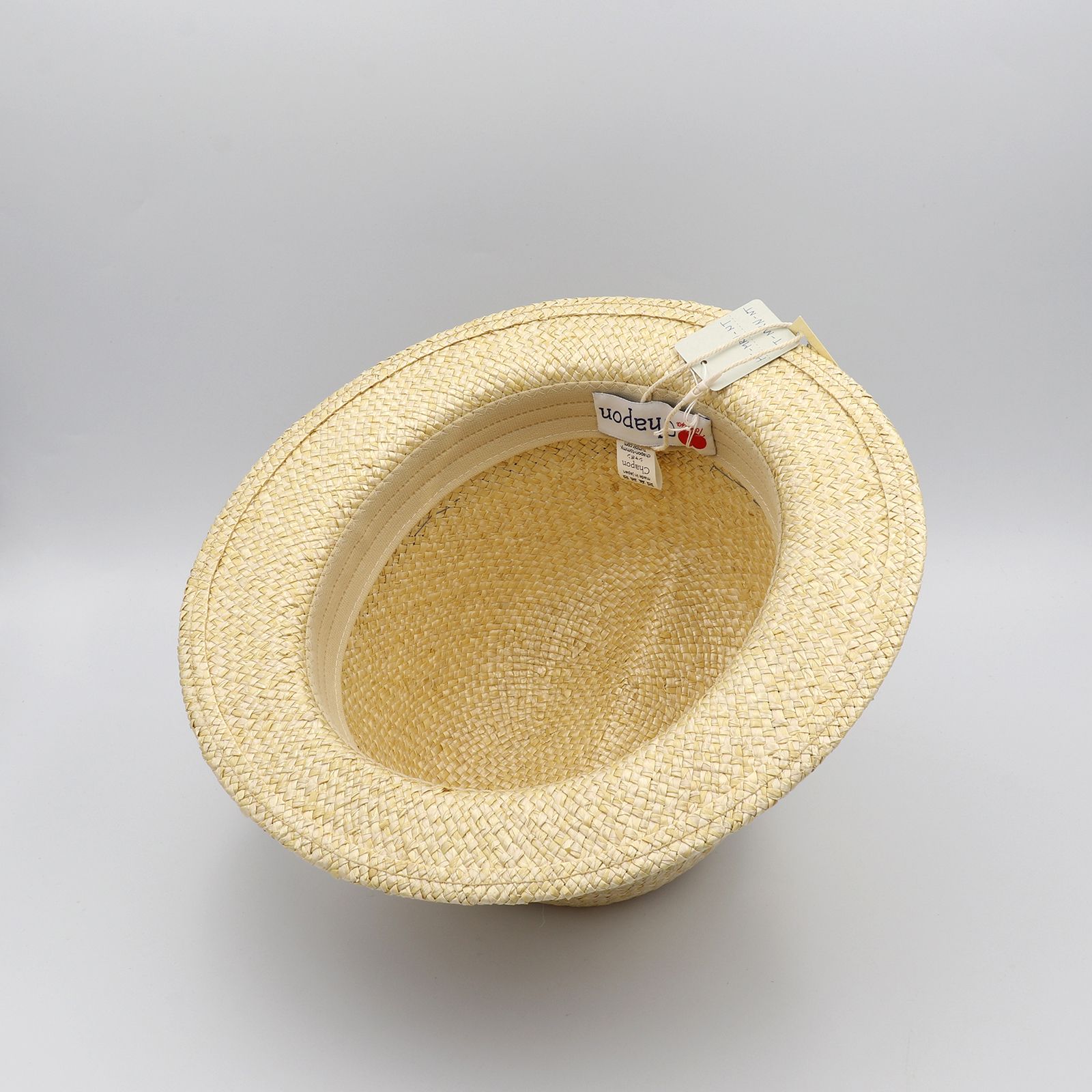 【送料無料対象外】マリンカラーストローハット ナチュラル