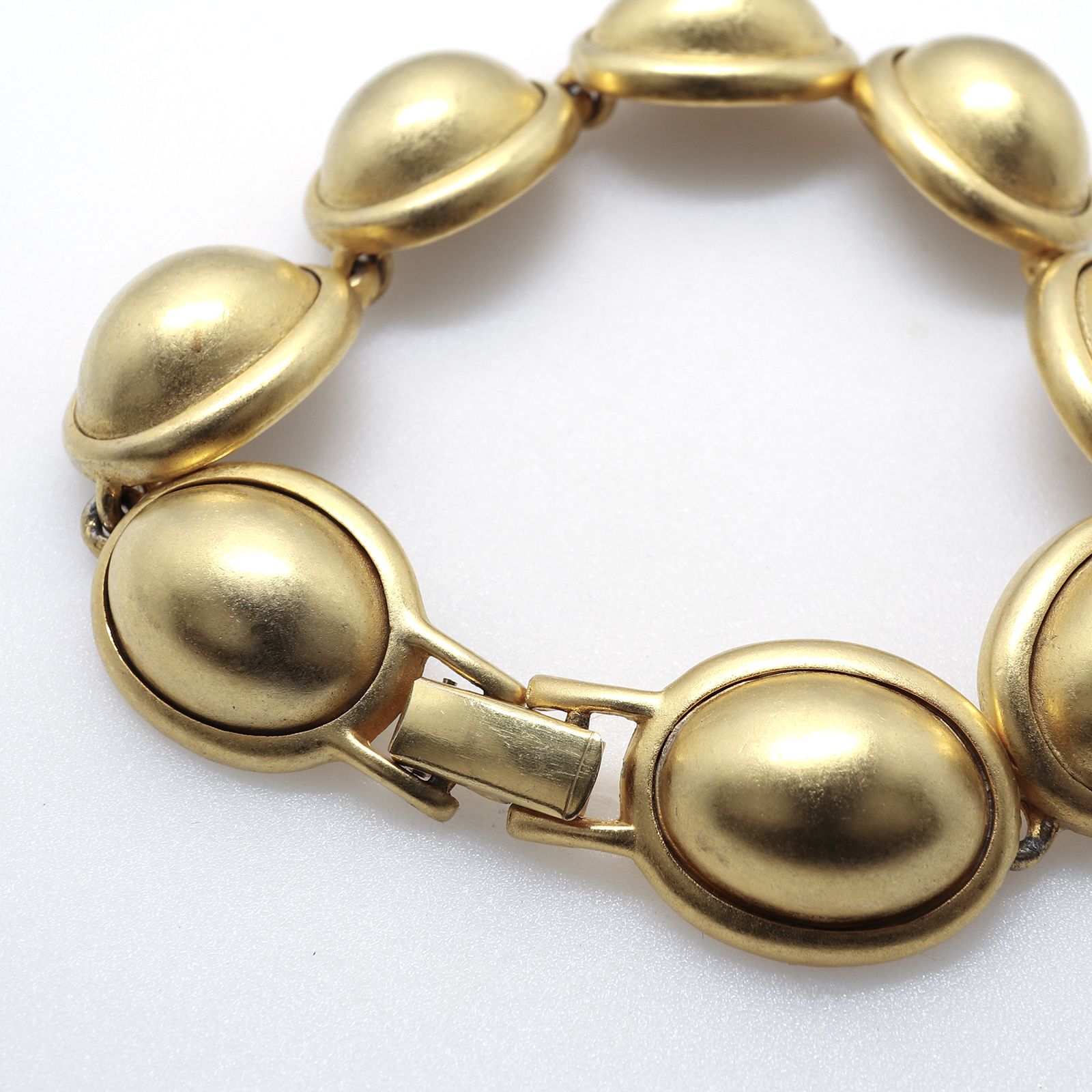 「マットゴールドカボション」ブレスレット ヨーロッパ