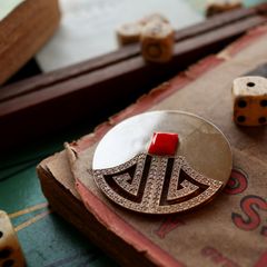 「アールデコサンライズ」ブローチ フランス SATELLITE