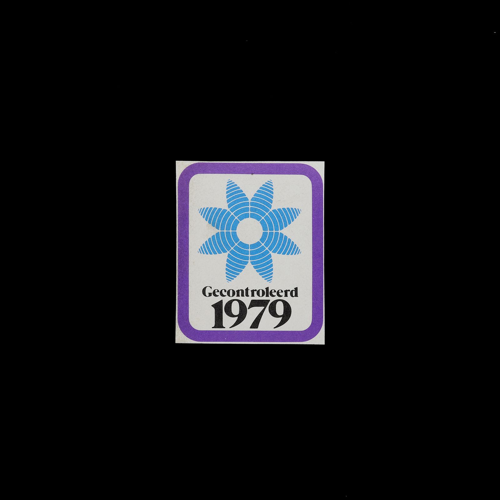 「Gecontroleerd 1979」ヴィンテージステッカー ヨーロッパ