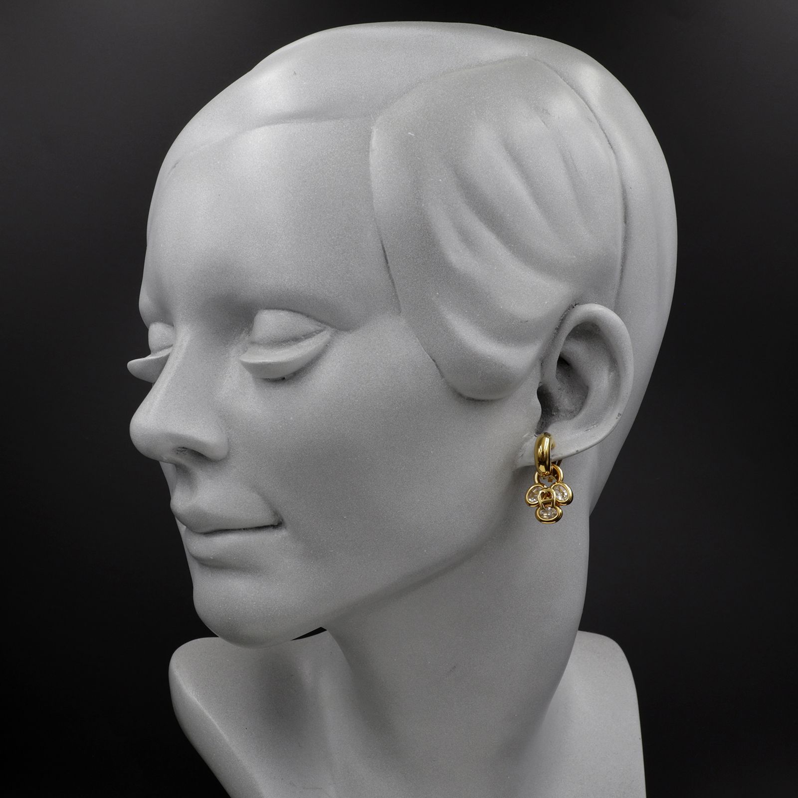 「トリプルリンク」イヤリング AIGNER ドイツ