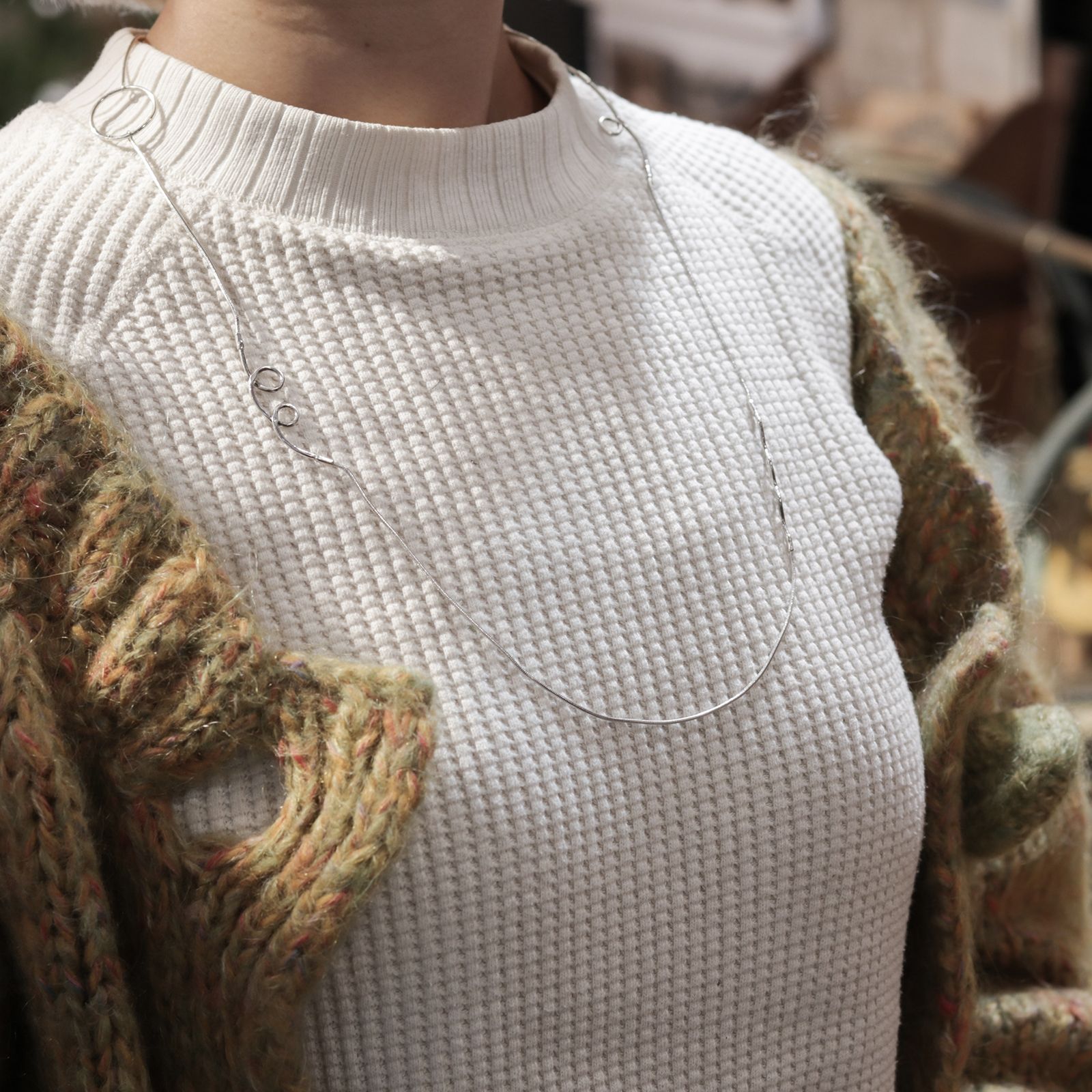 「LINE NECKLACE MIX」ネックレス