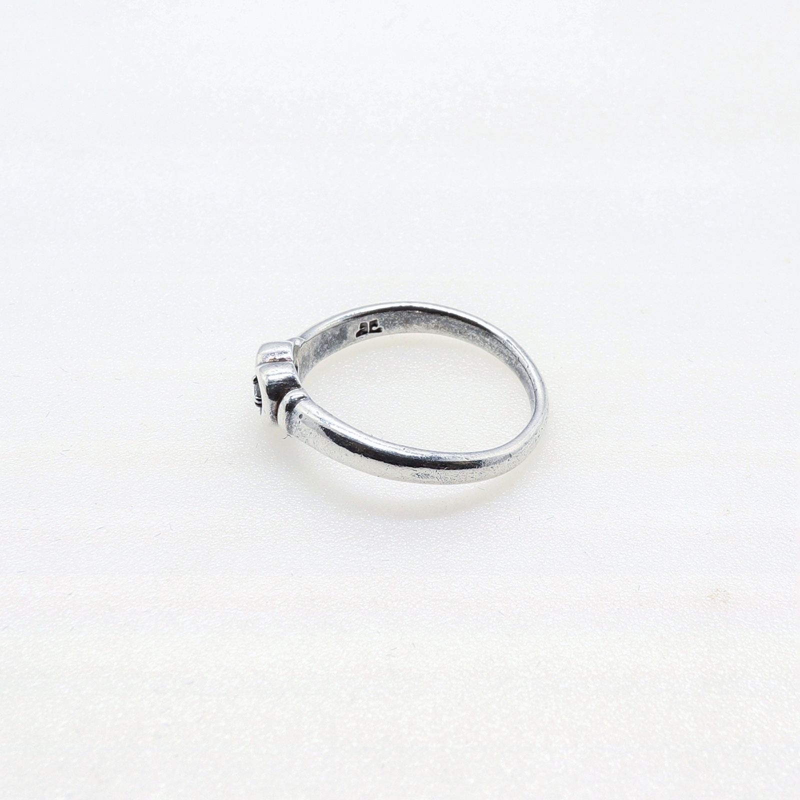 「ダイヤモンド0.02ctハート」リング フランス Courreges silver925