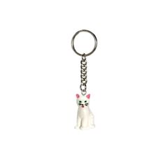 「ALFRED FISCHER KEY RING」sitting cat white ドイツ