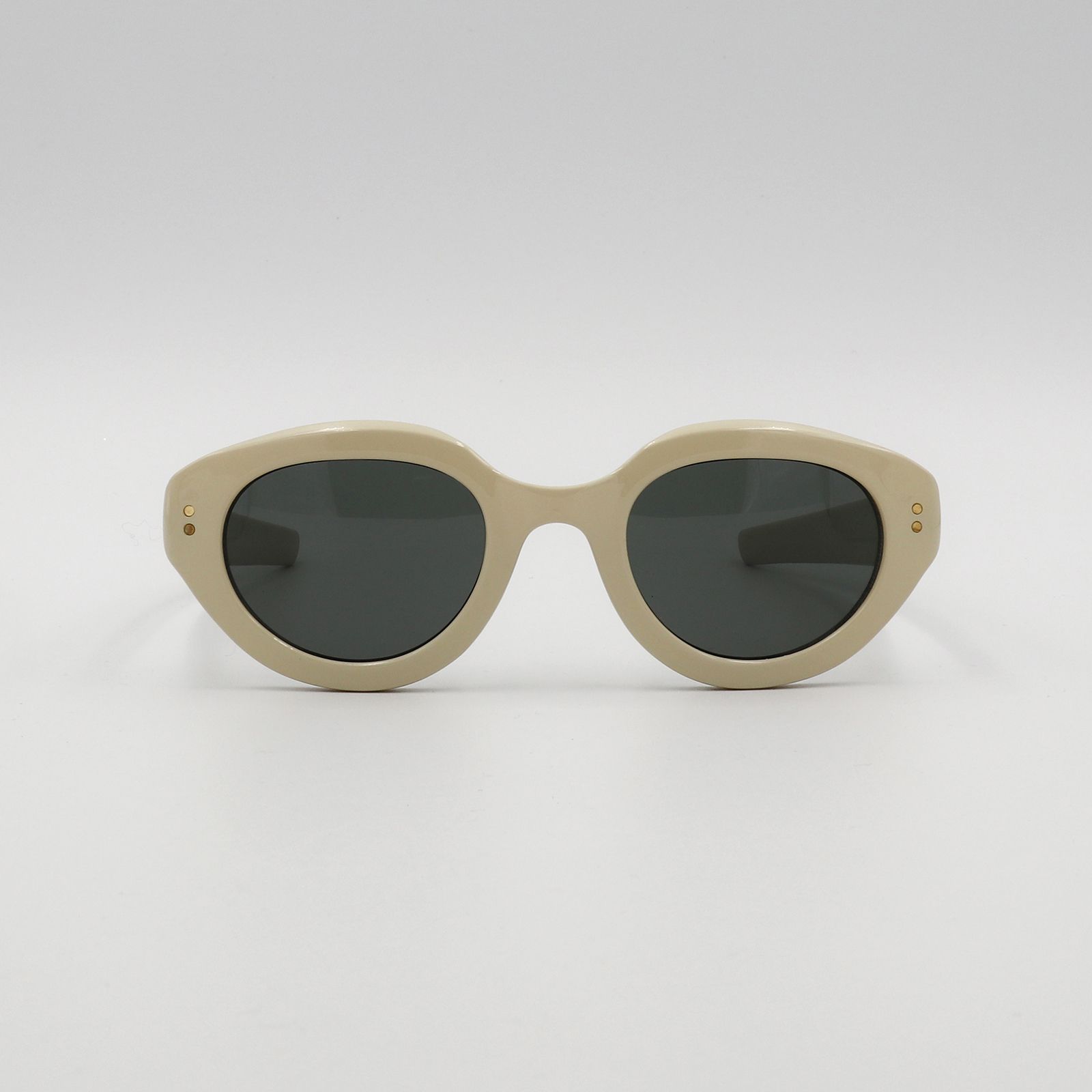 「Vanessa」Sunglasses Ivory × Gray Lens