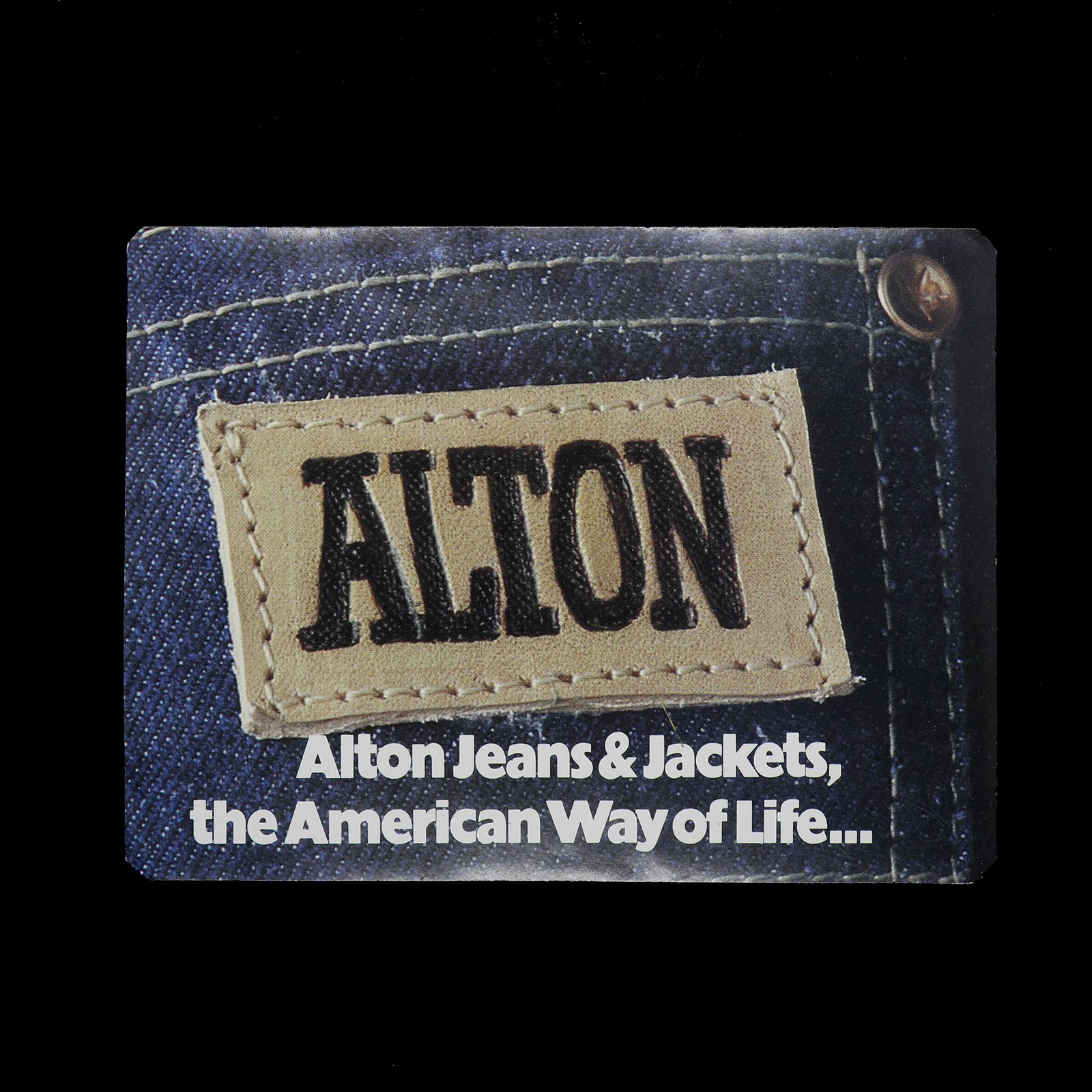 「ALTON Jeans & Jackets」ヴィンテージステッカー ヨーロッパ