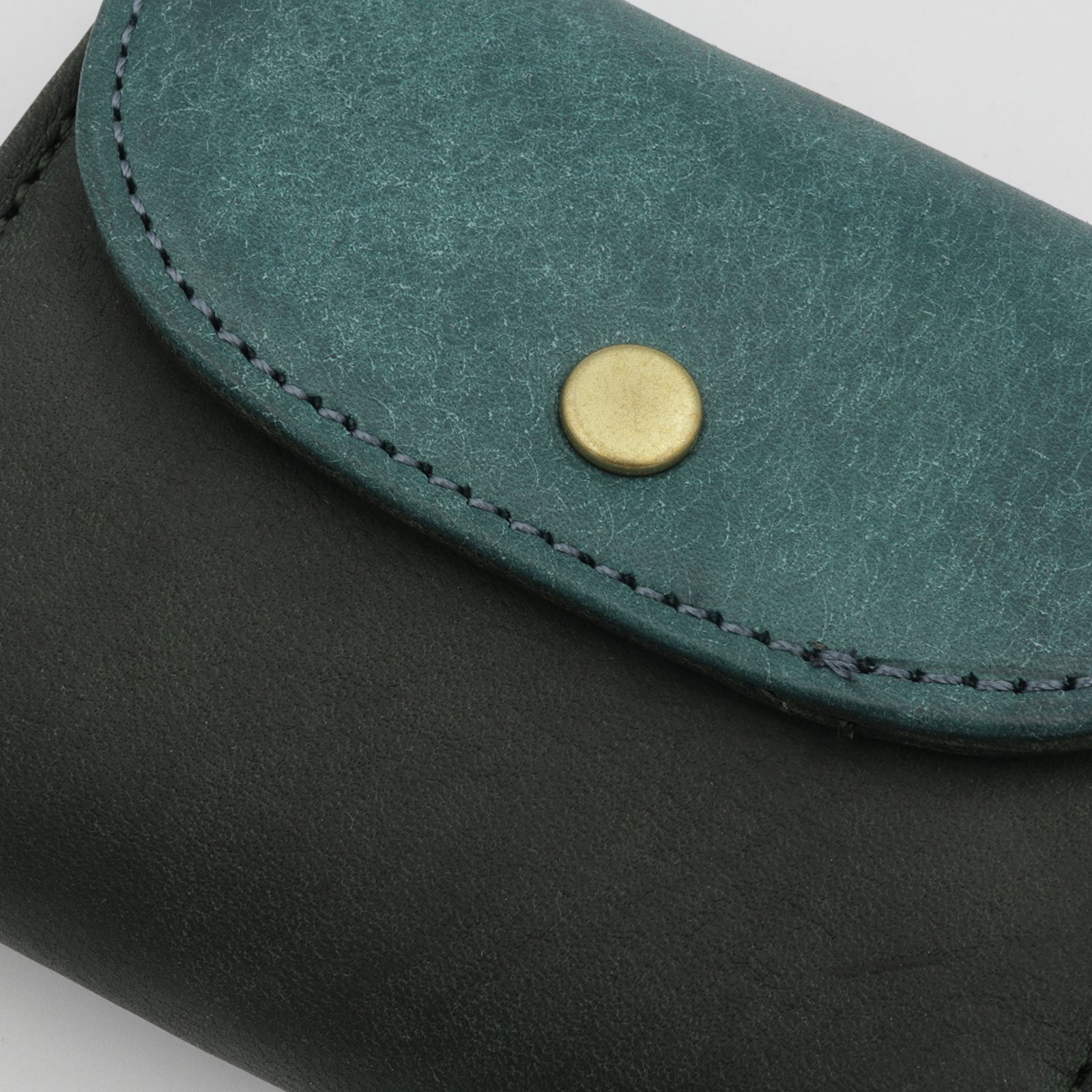 「PUFU」コンパクト財布 グリーン