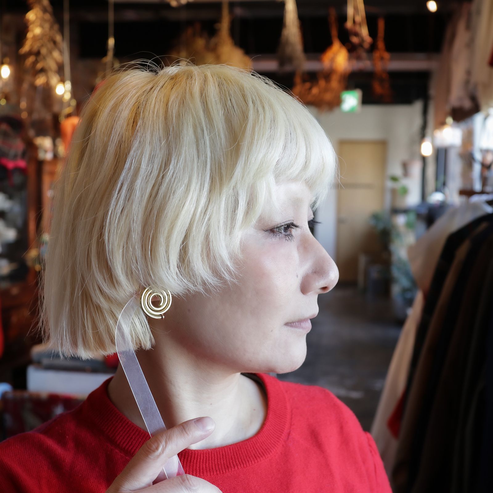 「swirl pierce」ピアス（片耳）