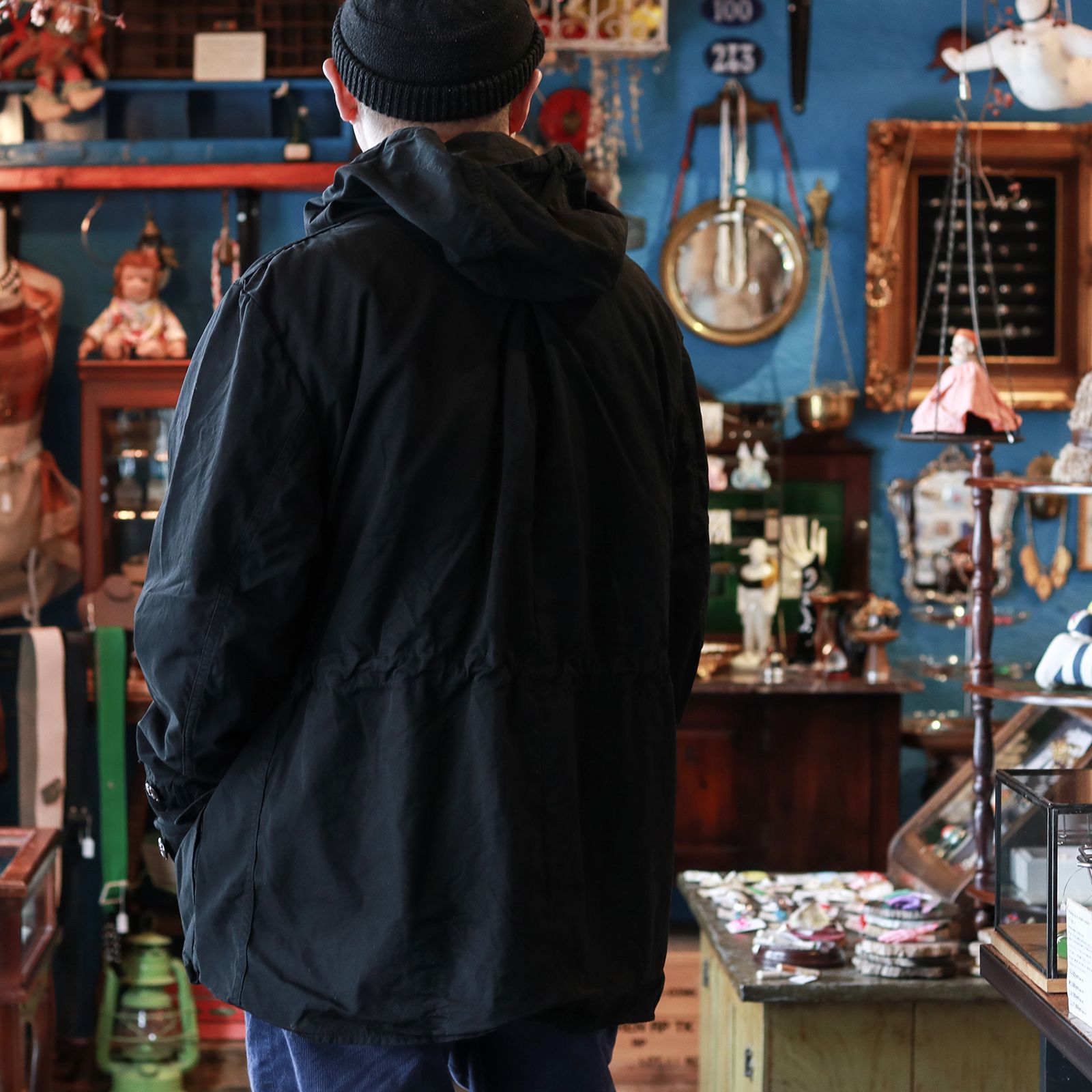 「スウェーデン軍 M62 スノーパーカ」ユーズド 後染めブラック スウェーデン 1960-80s