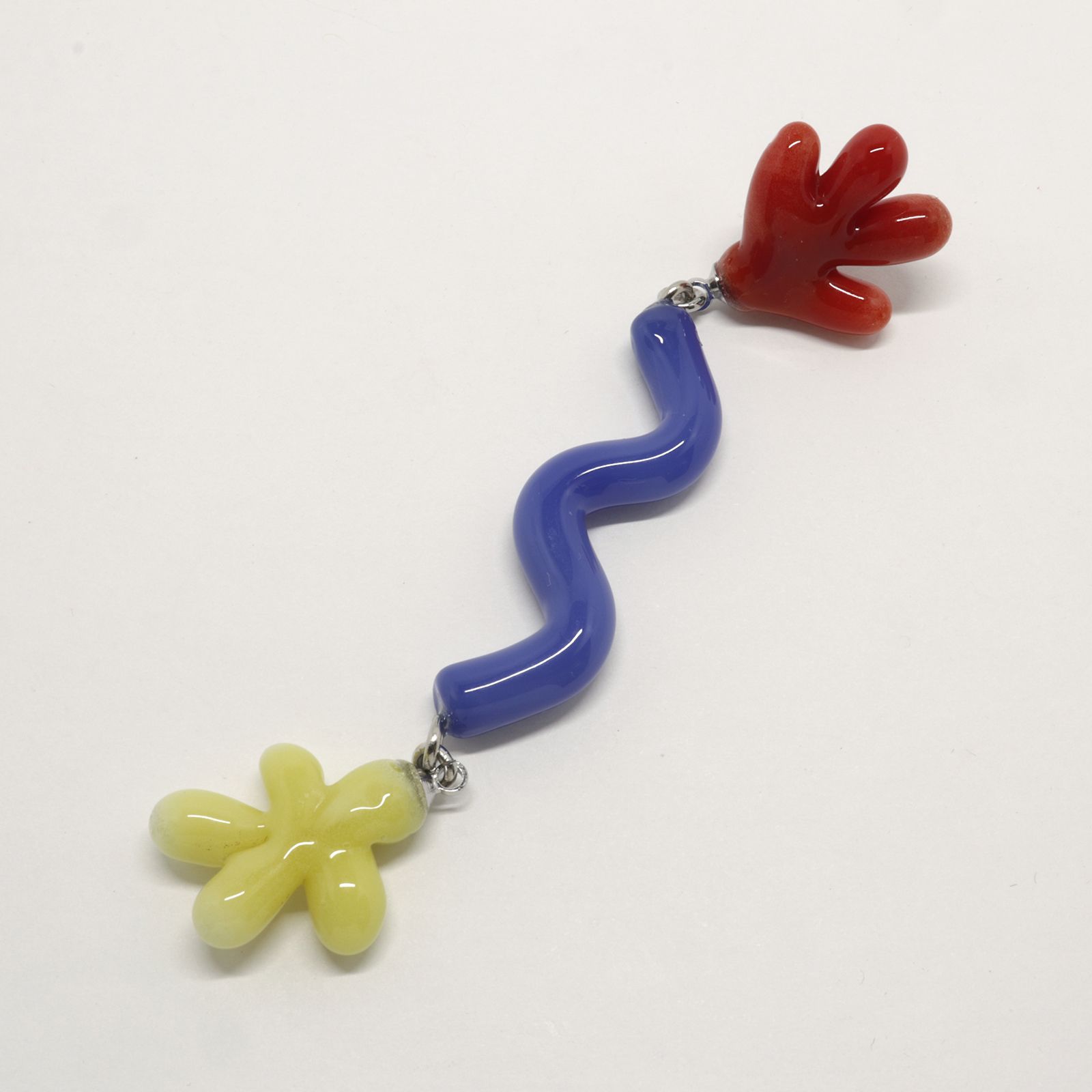 「Matisse Pierce Long」ピアス（片耳） レッド×イエロー1