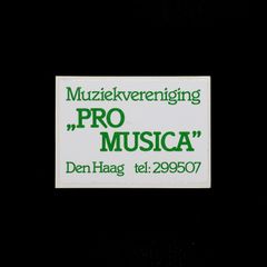「PRO MUSICA」ヴィンテージステッカー ヨーロッパ