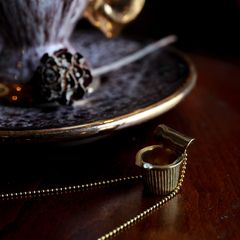 「coffee fresh necklace gold」ネックレス