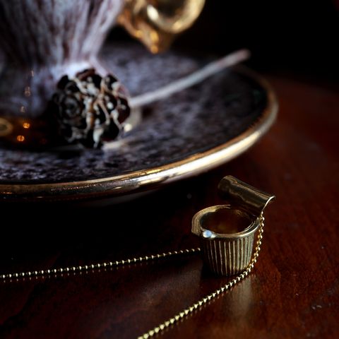 「coffee fresh necklace gold」ネックレス