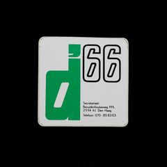 「D66」ヴィンテージステッカー ヨーロッパ