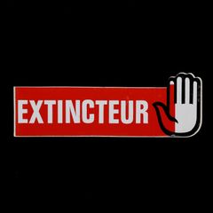「EXTINCTEUR」ヴィンテージステッカー ヨーロッパ