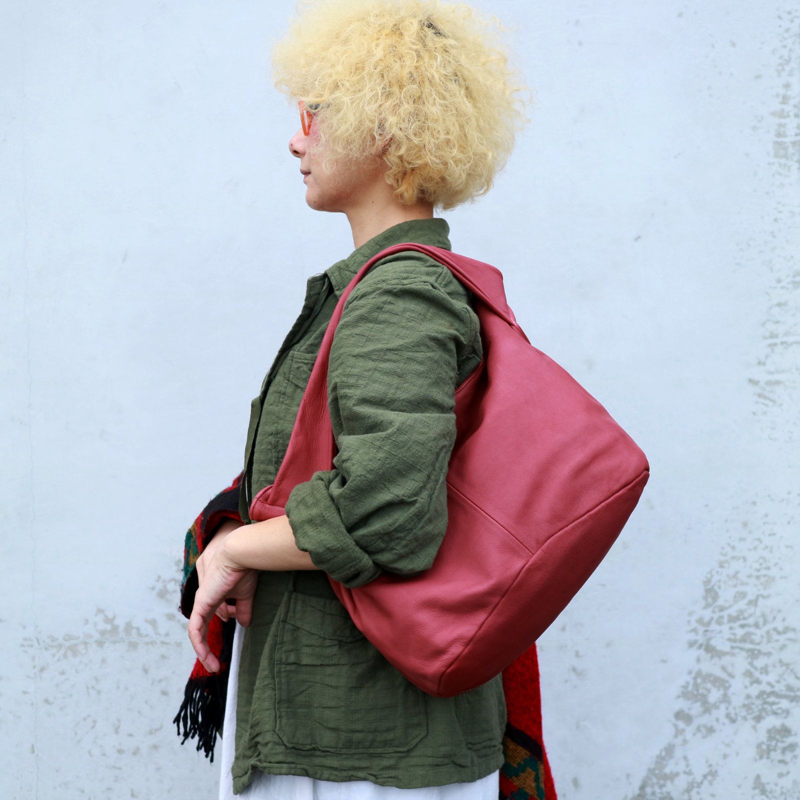 「Lua」2WAYトート/テラコッタ