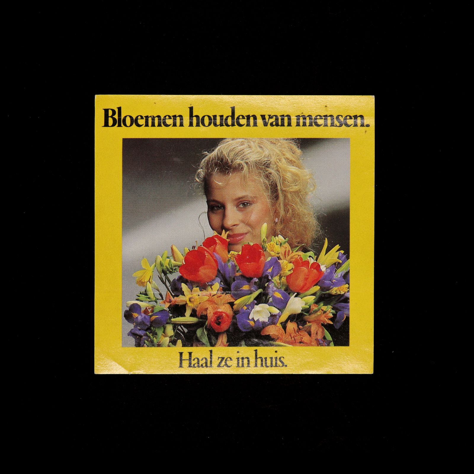 Bloemen houden van mensen ヴィンテージステッカー オランダ