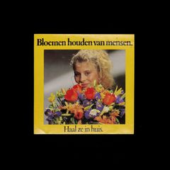 Bloemen houden van mensen ヴィンテージステッカー オランダ
