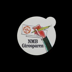 「NMB Girosparen」ヴィンテージステッカー ヨーロッパ