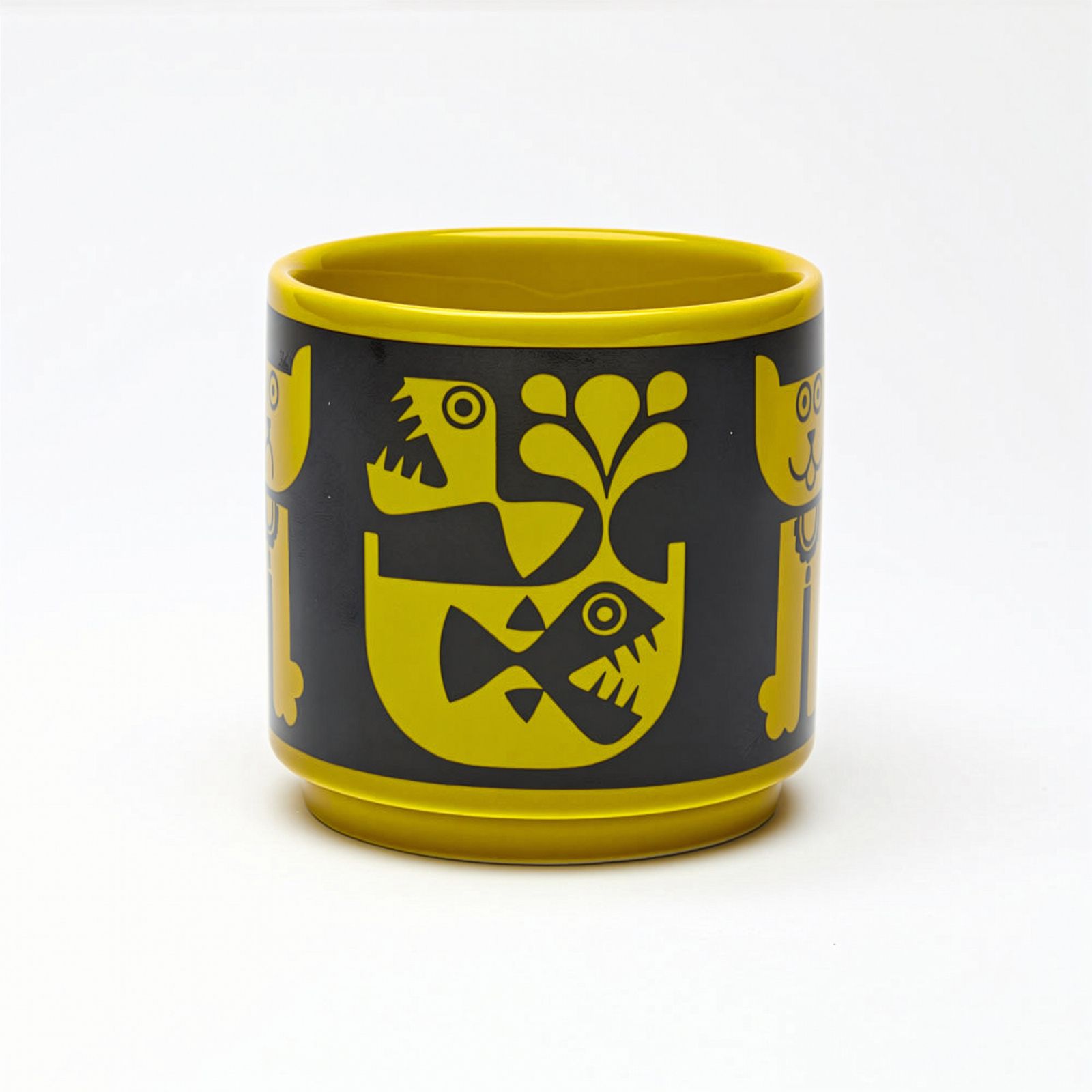 HORNSEA Mug "Cat & Piranha Chartreuse" Magpie x HORNSEA