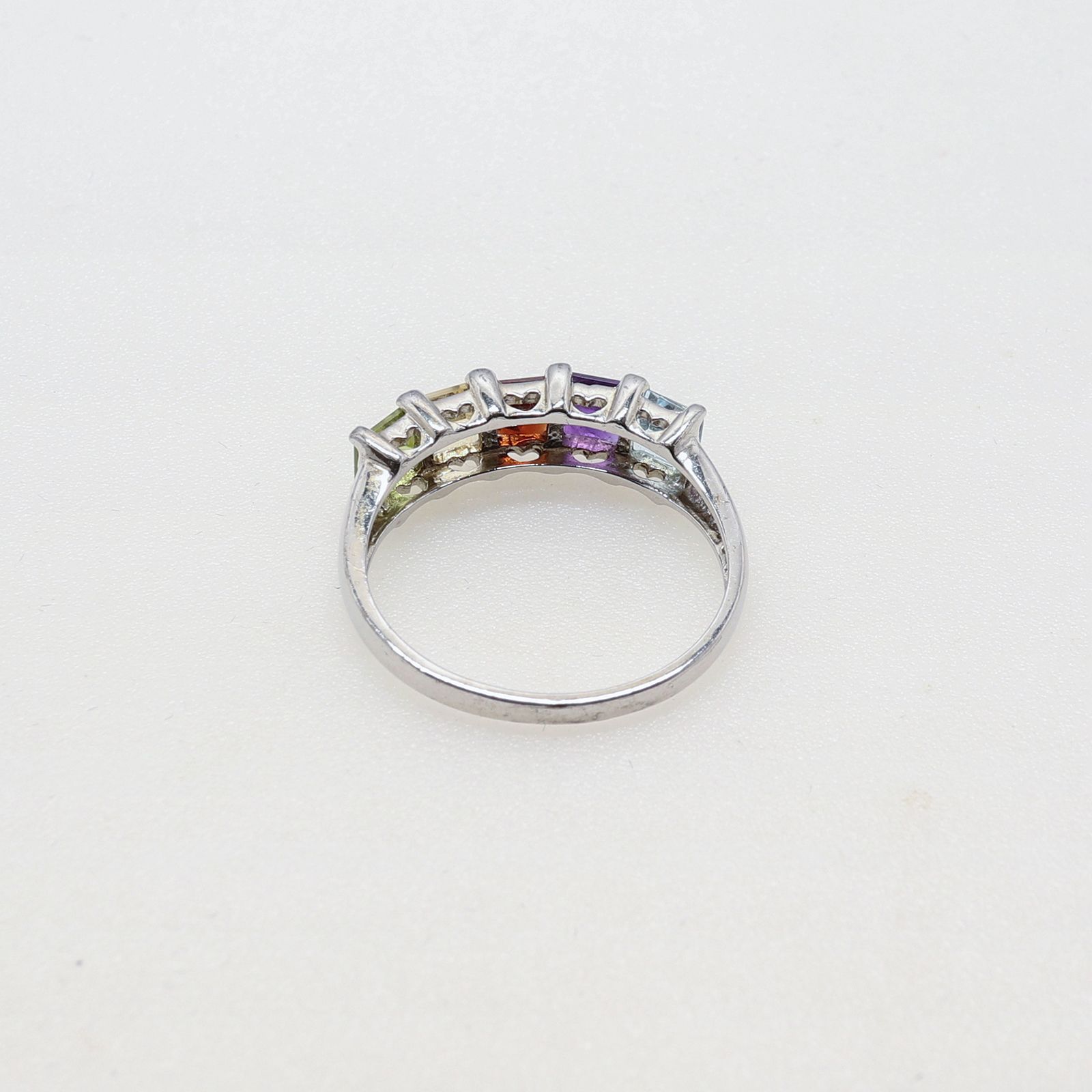 「レインボージェムライン」リング ヨーロッパ silver925