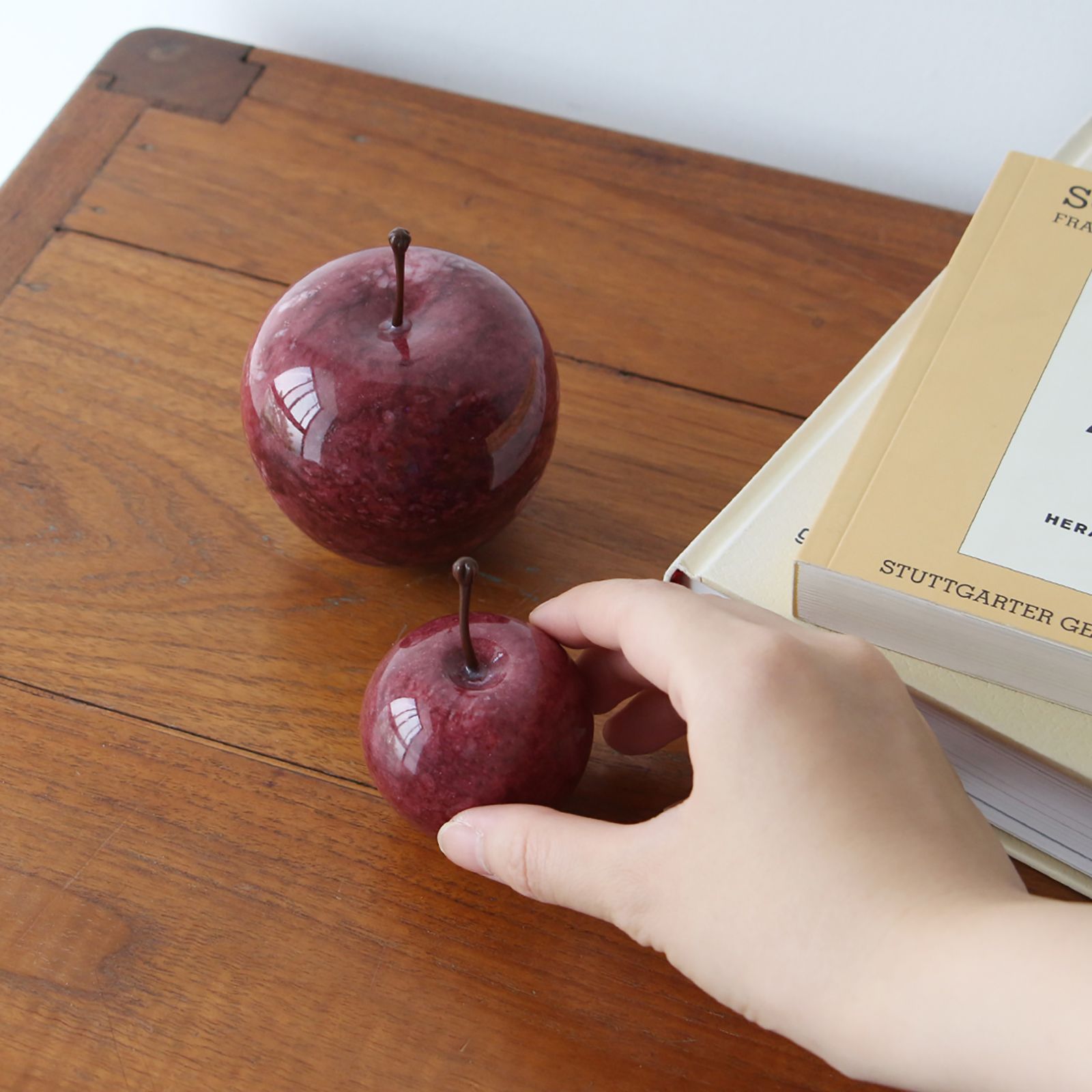 「Marble Apple Large」Red