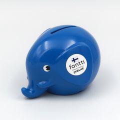 「Fantti」エレファントバンクS ブルー 貯金箱
