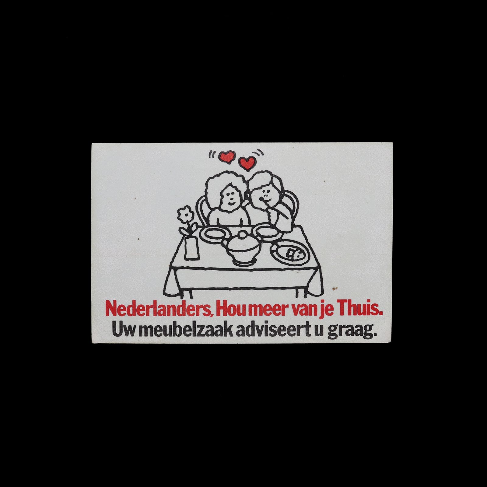 「Hou meer van je Thuis」ヴィンテージステッカー ヨーロッパ