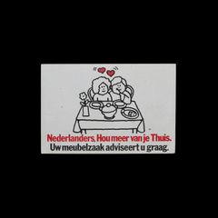 「Hou meer van je Thuis」ヴィンテージステッカー ヨーロッパ