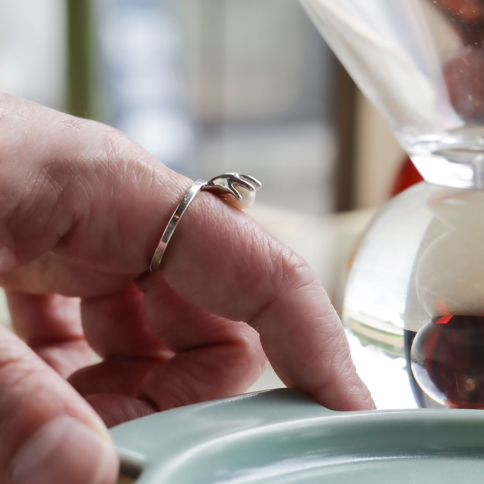 「catch ball ring」リング silver925【Silver Jewel】