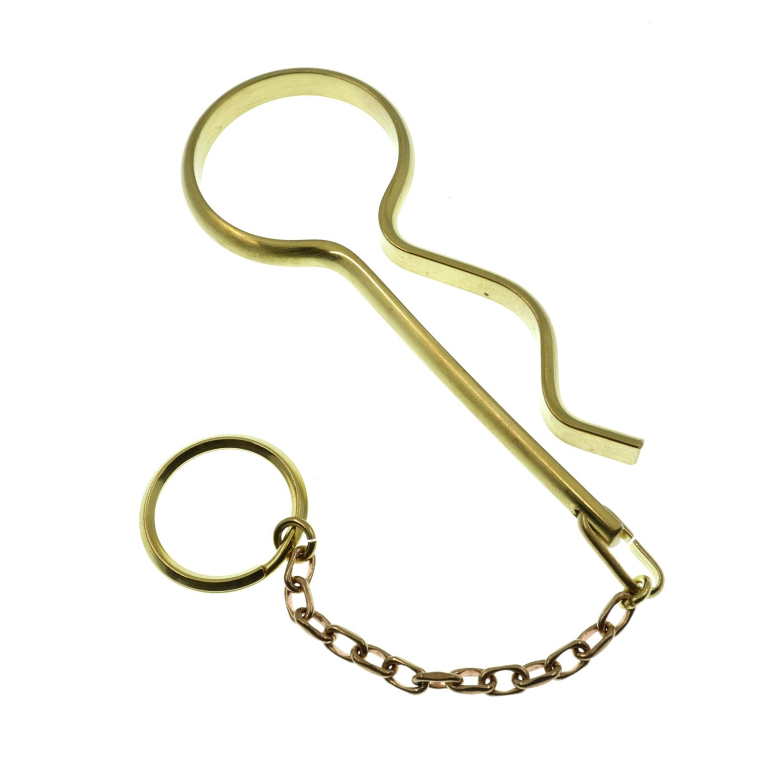「SHORT SNAP KEY RING」キーリング ナチュラルブラス