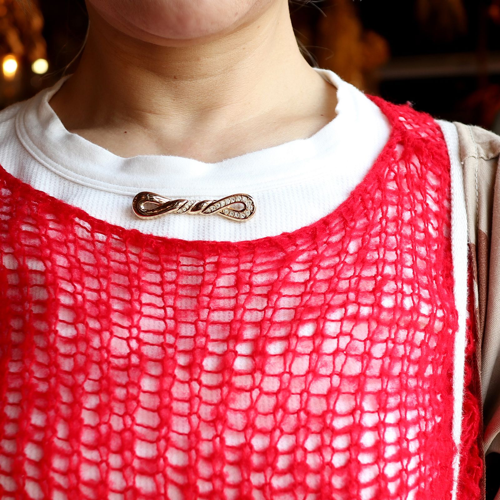 「ツイストリボン」ブローチ ヨーロッパ