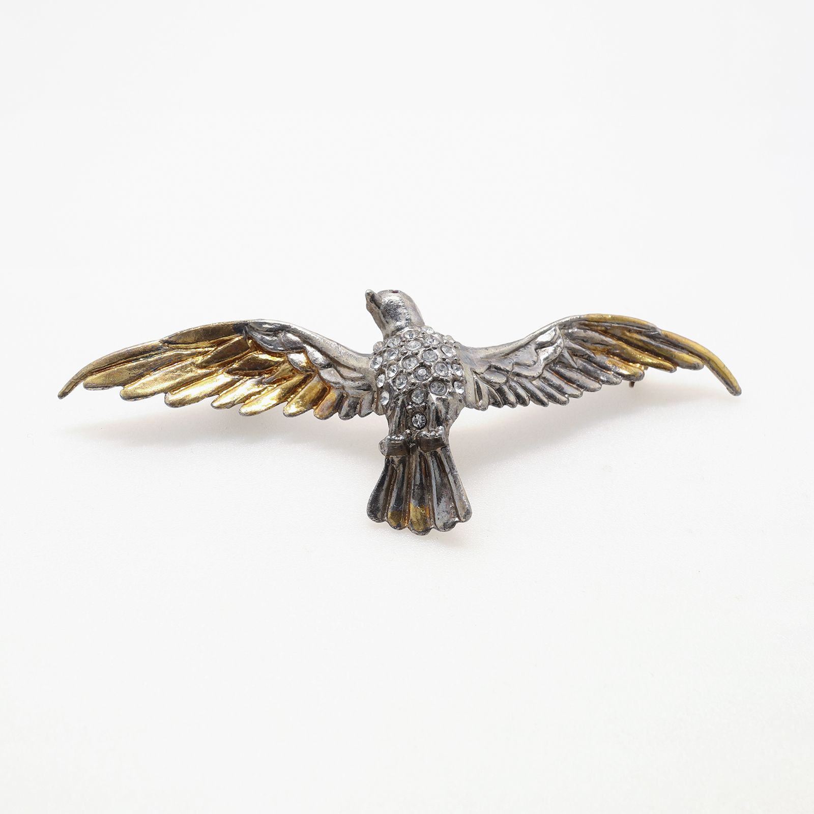 「クリスタルバード」ブローチ ヨーロッパ 1940-60s