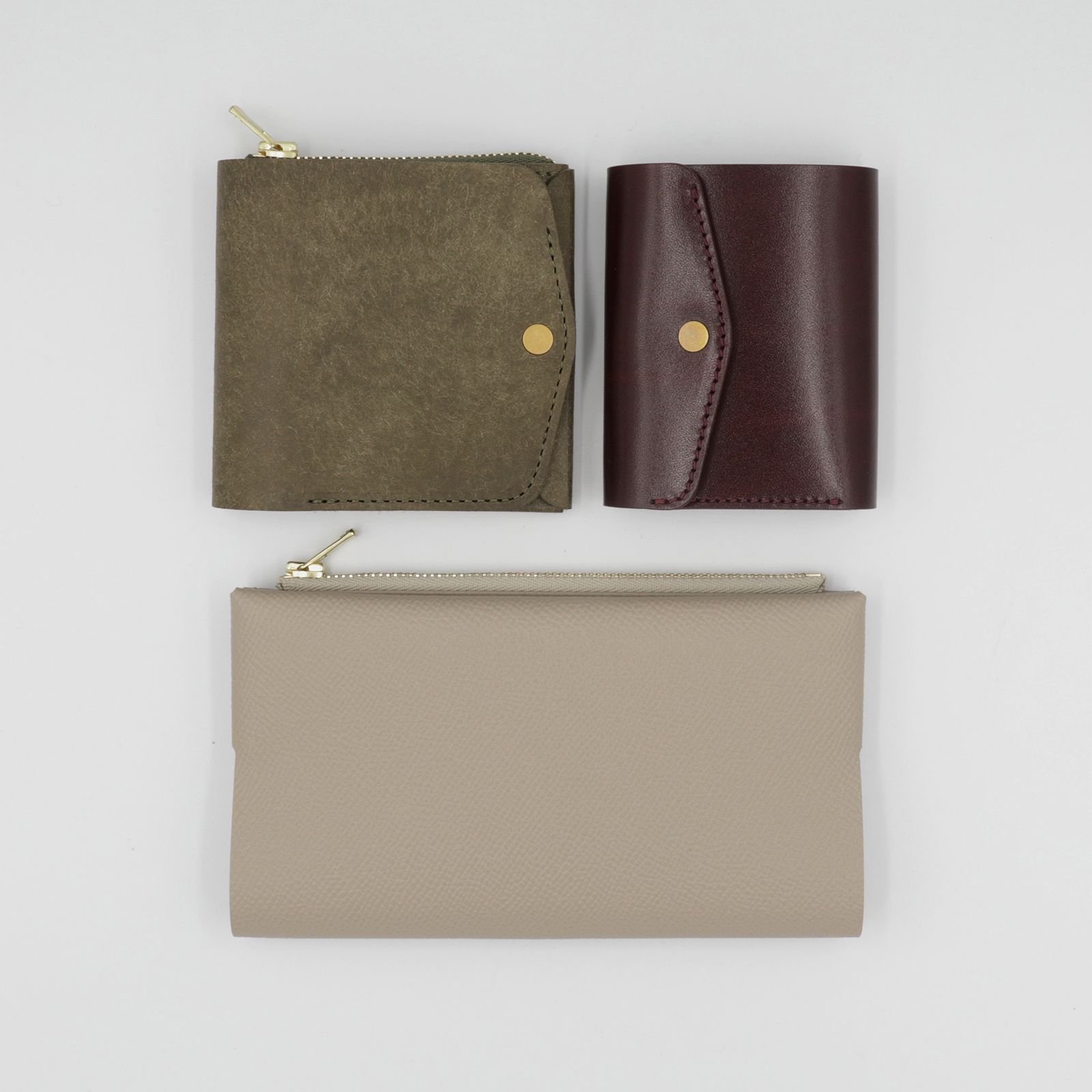 「小さく薄い財布SAKU ver.3 Plus Rugato」lightbrown