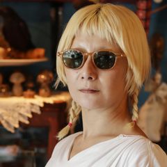 「HEIN」 POLYFONIA STUDIO Session "PIET HEIN EEK × Ciqi" Sunglasses CAMEL×Green Lens