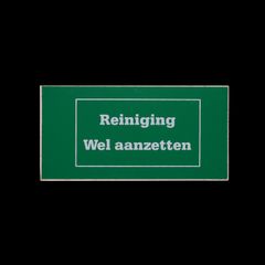 「Reiniging Wel aanzetten」ヴィンテージステッカー ヨーロッパ