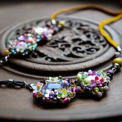 「tresor BIJOUX FLEUR」グラスチェーン/ネックレス