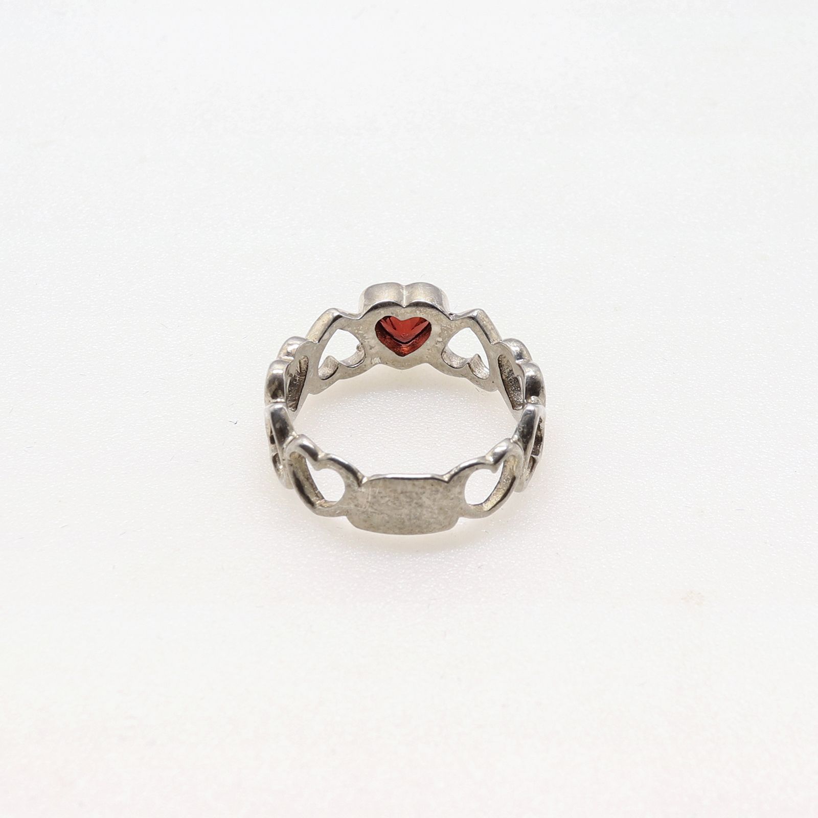 「ガーネットハート」リング ヨーロッパ silver925