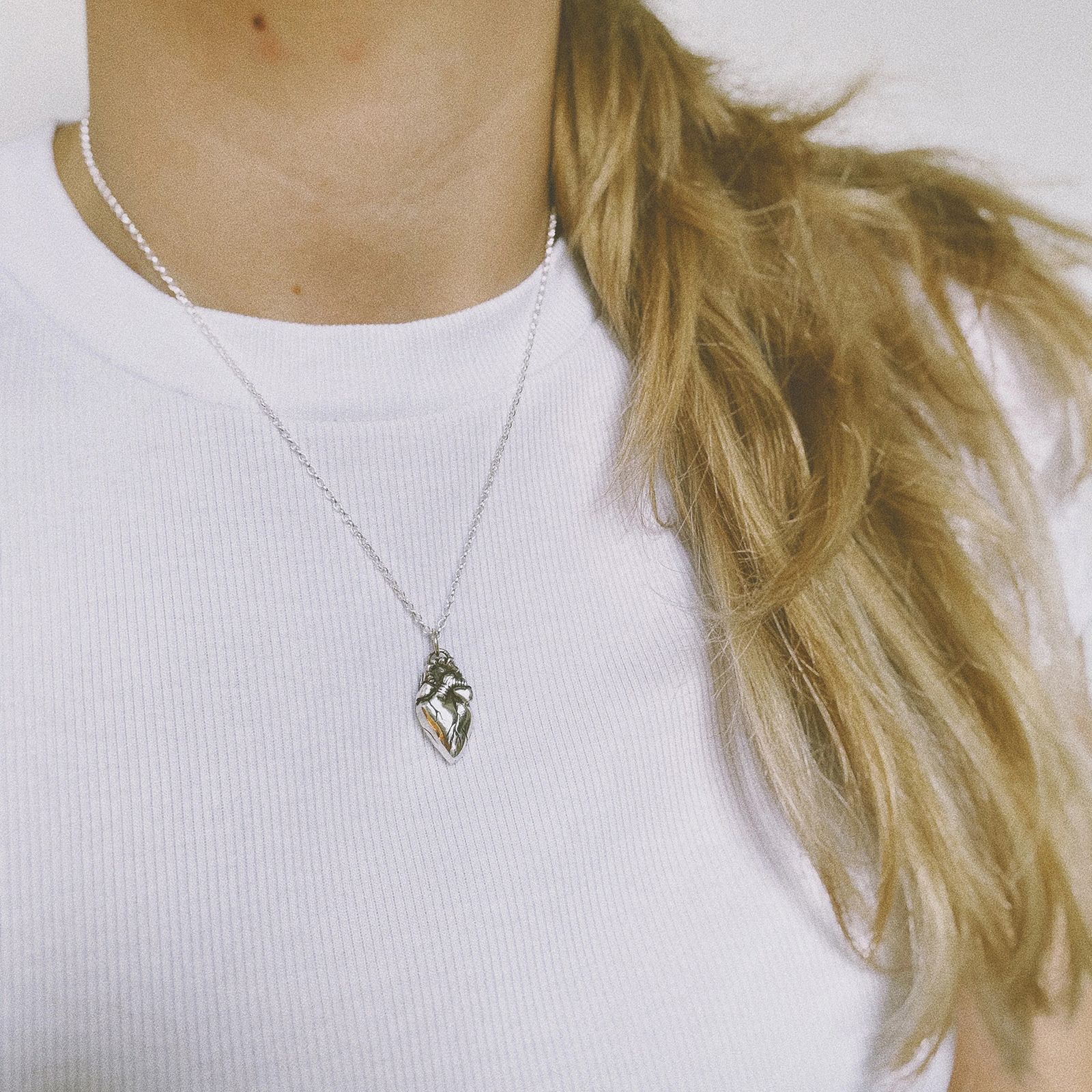 「Tiny Heart Necklace」ネックレス