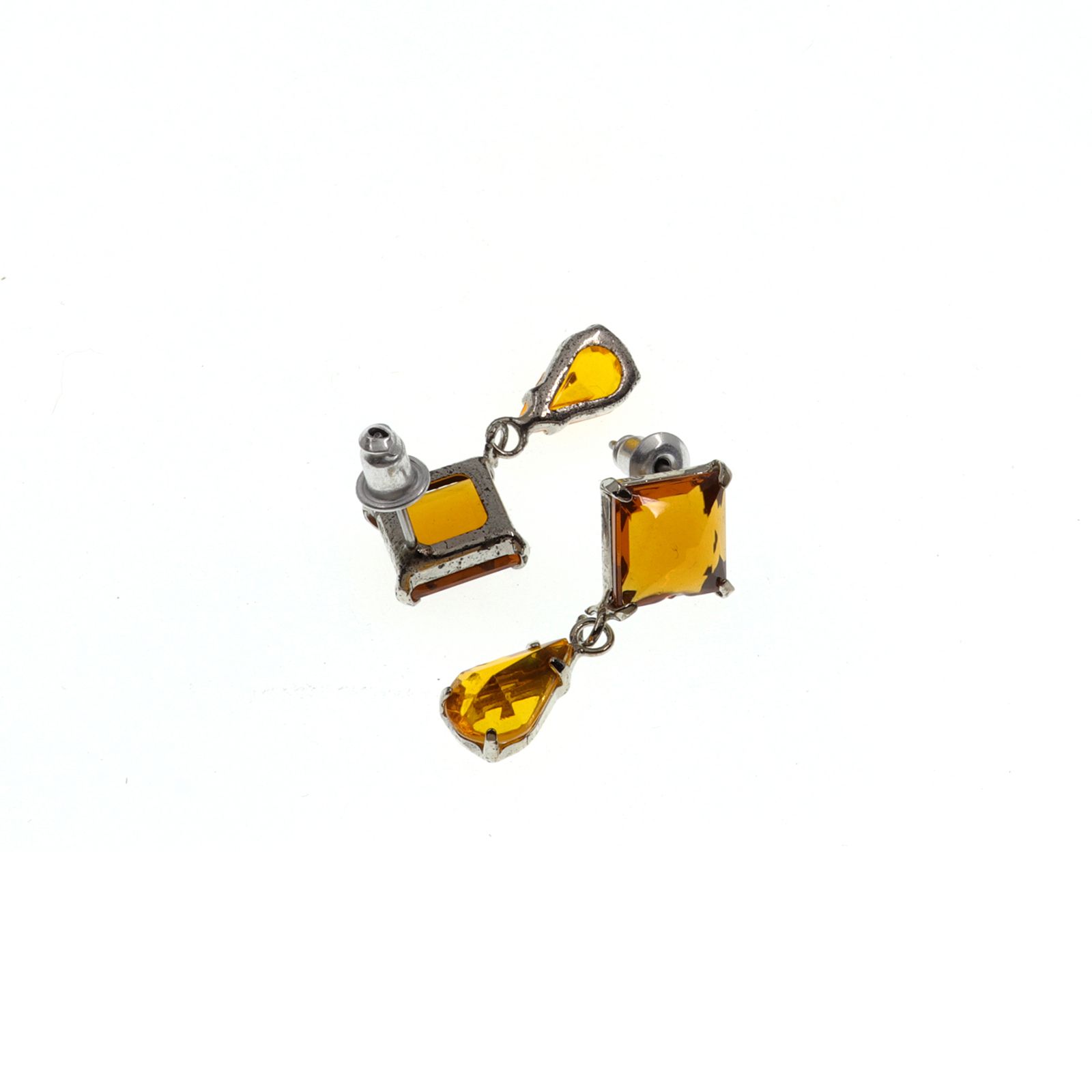 「スクエア＆ドロップ」ピアス フランス